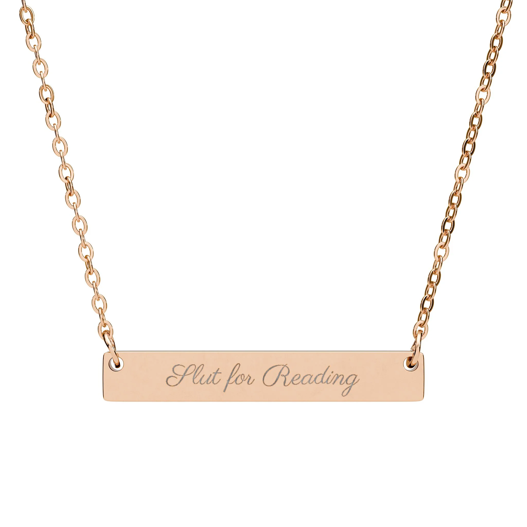 Slut for Reading Bar Necklace - Image 3